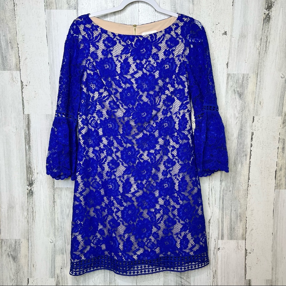 NWT Eliza J Blue Lace Dress